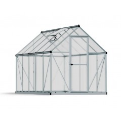 Canopia Mythos Twin-Wall Polycarbonate Garden Greenhouse 306x185x208 cm Silver