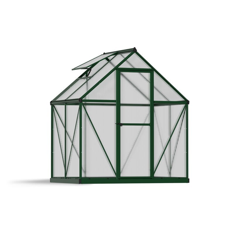 Canopia Mythos Serre de jardin double paroi en polycarbonate 126x185x208 cm Vert Canopia Mythos Serre de jardin double paroi en polycarbonate 126x185x208 cm Vert