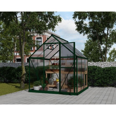Canopia Mythos Serre de jardin double paroi en polycarbonate 186x185x208 cm Vert