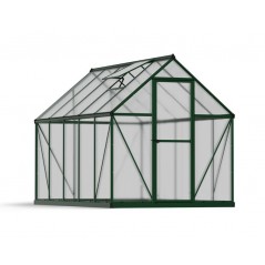 Canopia Mythos Serre de jardin double paroi en polycarbonate 306x185x208 cm Vert