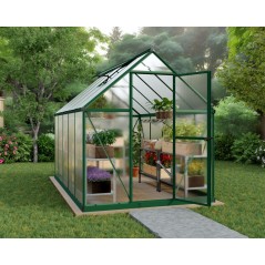 Canopia Mythos Twin-Wall Polycarbonate Garden Greenhouse 306x185x208 cm Green