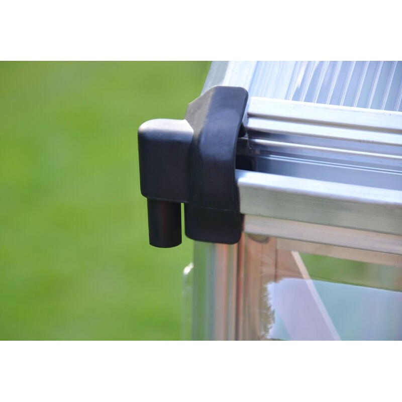 Canopia Balance Serre de jardin hybride en polycarbonate 607x244x229 cm Argent Canopia Balance Serre de jardin hybride en polycarbonate 607x244x229 cm Argent