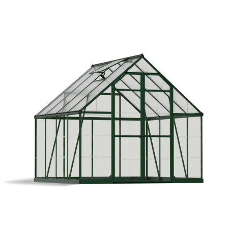 Canopia Balance Serre de jardin hybride en polycarbonate 247x244x229 cm Vert