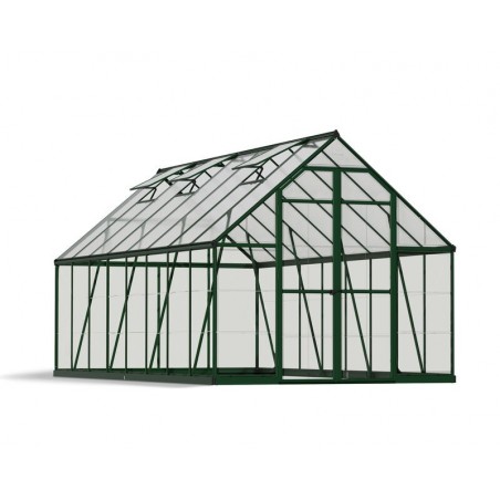 Canopia Balance Serre de jardin hybride en polycarbonate 487x244x229 cm Vert