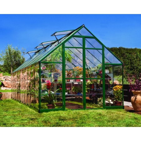 Canopia Balance Serre de jardin hybride en polycarbonate 607x244x229 cm Vert