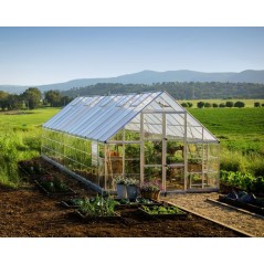 Canopia Balance Serre de jardin hybride en polycarbonate 844x304x257 cm Argent