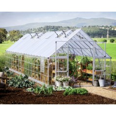 Canopia Balance Serre de jardin hybride en polycarbonate 964x304x257 cm Argent