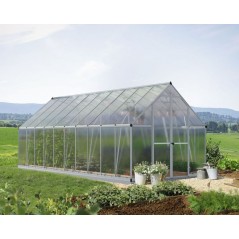 Canopia Essence Serre de jardin double paroi en polycarbonate 607x244x229 cm Argent
