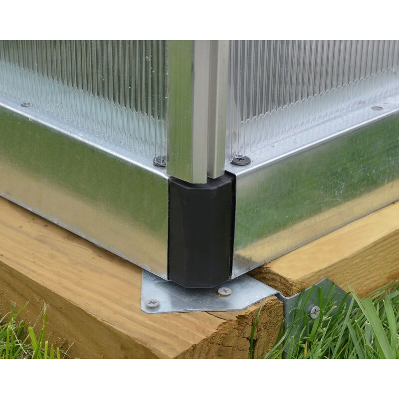 Canopia Bella Serre de jardin double paroi en polycarbonate 490x244x219 cm Argent Canopia Bella Serre de jardin double paroi en polycarbonate 490x244x219 cm Argent