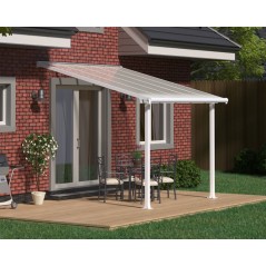 Canopia Olympia Pergola adossée en aluminium 3x3 m Blanc
