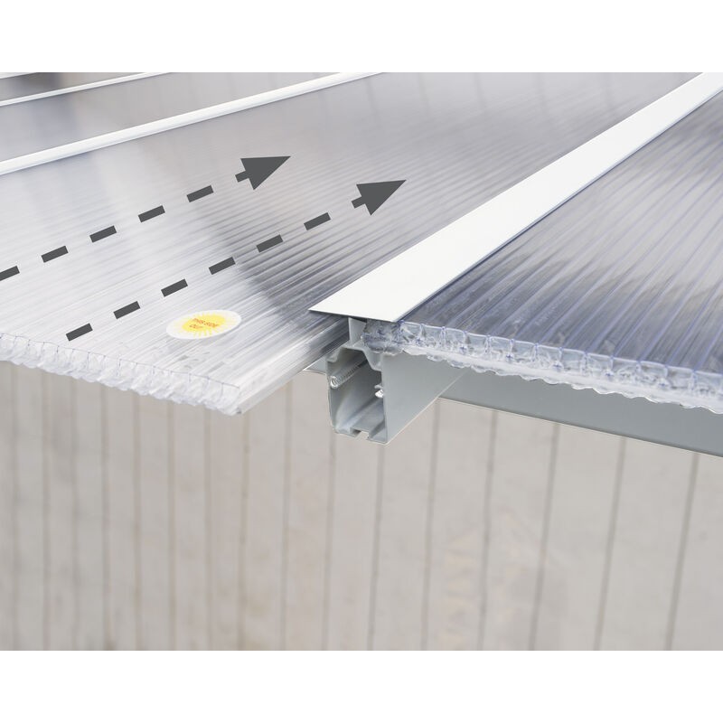 Canopia Olympia Pergola adossée en aluminium 3x3 m Blanc Canopia Olympia Pergola adossée en aluminium 3x3 m Blanc