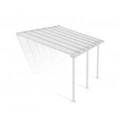 Canopia Olympia Pergola adossée en aluminium 3x4.3 m Blanc