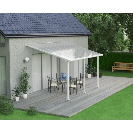 Canopia Olympia Pergola adossée en aluminium 3x4.3 m Blanc