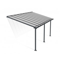 Canopia Olympia Patio Cover in Aluminium 3x5.5 m Grey