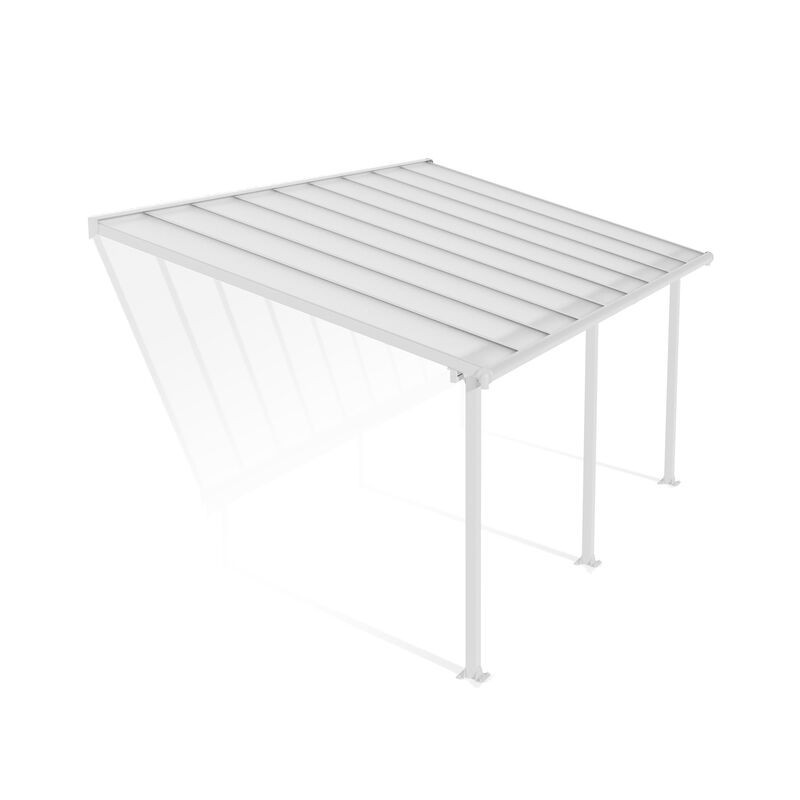 Canopia Olympia Pergola adossée en aluminium 3x5.5 m Blanc Canopia Olympia Pergola adossée en aluminium 3x5.5 m Blanc