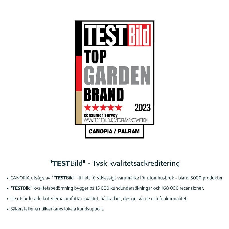 Canopia Pergola Adossée Sierra en Aluminium 3X3 m Gris Canopia Pergola Adossée Sierra en Aluminium 3X3 m Gris