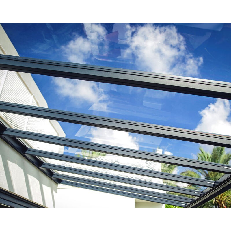Canopia Stockholm Pergola adossée en aluminium 3.4x3.7 m Canopia Stockholm Pergola adossée en aluminium 3.4x3.7 m