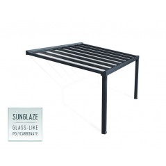 Canopia Stockholm Pergola adossée en aluminium 3.4x5.2 m