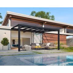 Canopia Stockholm Pergola adossée en aluminium 3.4x5.2 m