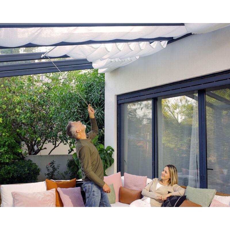 Canopia Stockholm Patio Cover in Aluminium 3.4x5.2 m