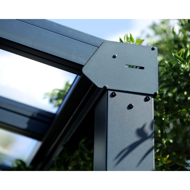 Canopia Stockholm Premium Aluminum Leaning Pergola 3.4X6 m Transparent Canopia Stockholm Premium Aluminum Leaning Pergola 3.4X6 m Transparent