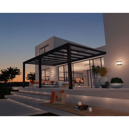 Canopia Stockholm Pergola adossée en aluminium 3.4x6.6 m