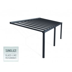 Canopia Stockholm Pergola adossée en aluminium 3.4x7.3 m