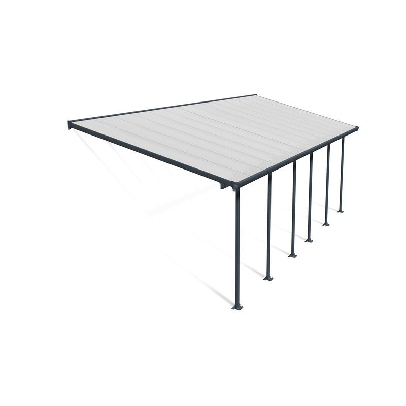 Canopia Feria Lean-to Pergola in Aluminum 3X8.5 m Grey Canopia Feria Lean-to Pergola in Aluminum 3X8.5 m Grey