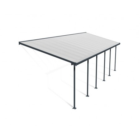Canopia Feria Patio Cover in Aluminium 3x9.2 m Grey