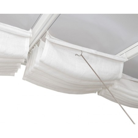 Canopia Tente de Toit Pour Pergola 3X7,4 m Blanc