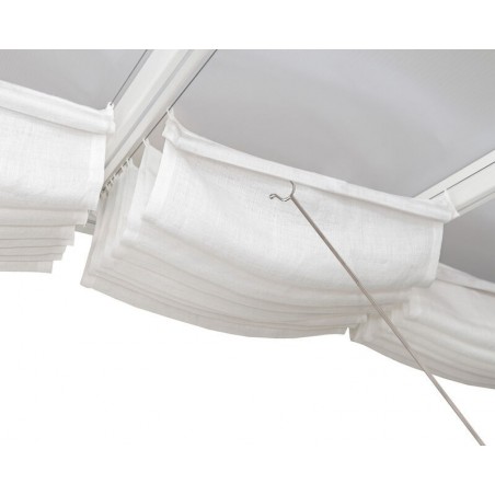Canopia Toile de toit pour pergola 3x9.7 m Blanc