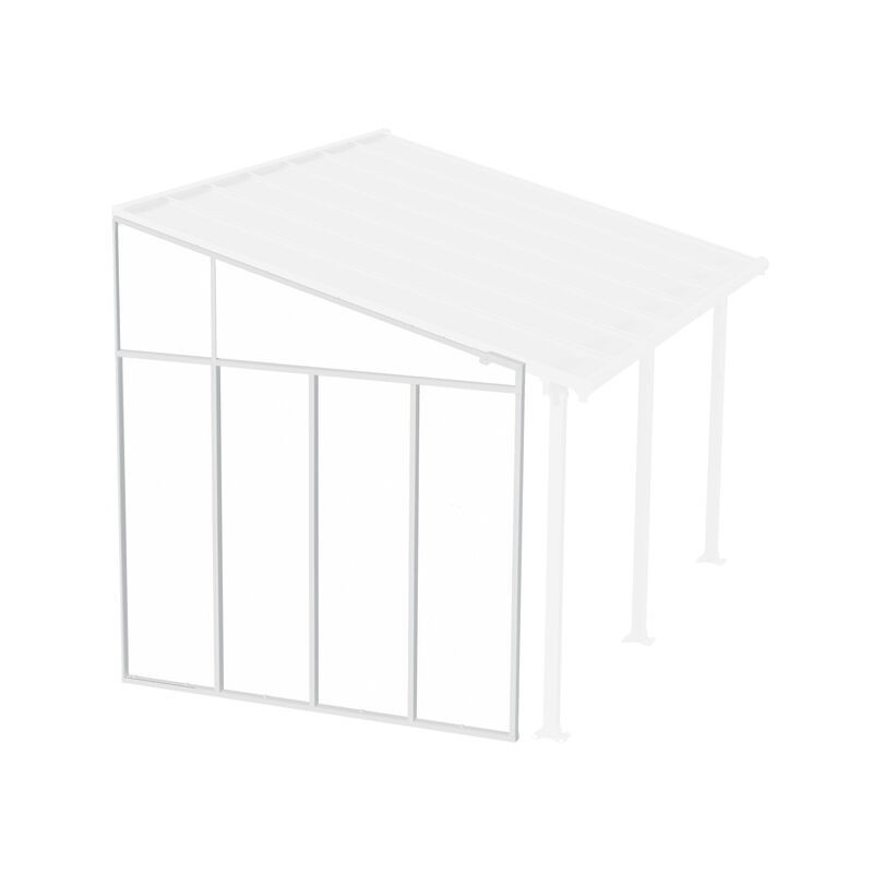 Canopia 3 m Paroi latérale pour pergola Blanc