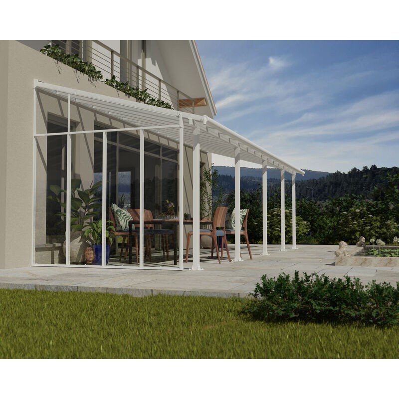 Canopia 3 m Paroi latérale pour pergola Blanc