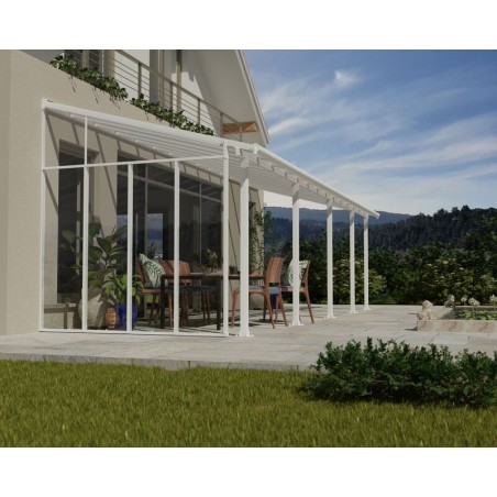 Canopia Pergola à paroi latérale 3 m Blanc