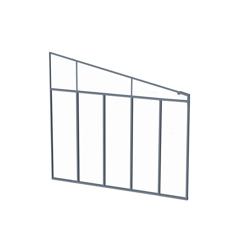 Canopia 3 m Paroi latérale pour pergola Gris