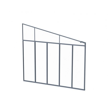 Canopia 3 m Paroi latérale pour pergola Gris