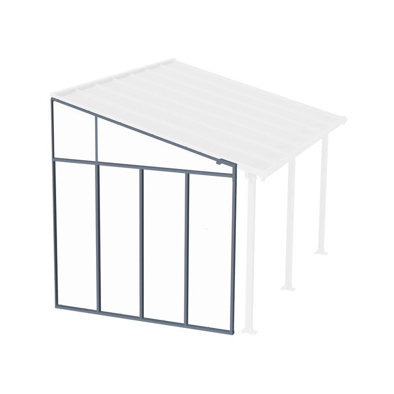 Canopia 3 m Paroi latérale pour pergola Gris