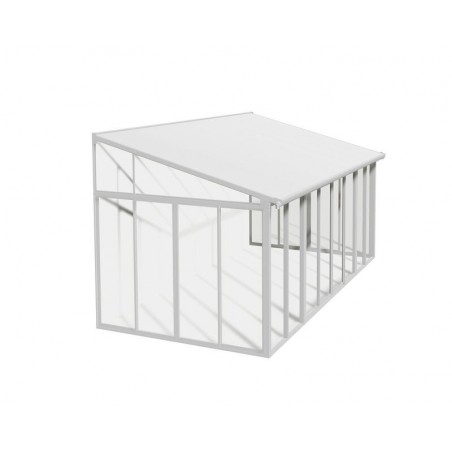 Canopia Pergola Fermée San Remo en Aluminium 3X5,6 m Blanc