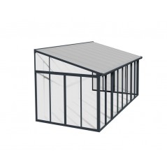 Canopia San Remo Véranda en aluminium 3x5.6 m Gris