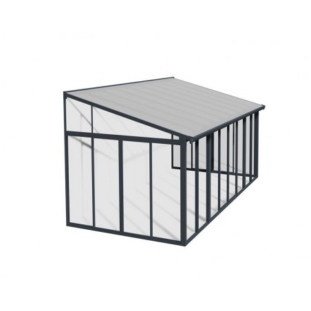 Canopia San Remo Véranda en aluminium 3x5.6 m Gris