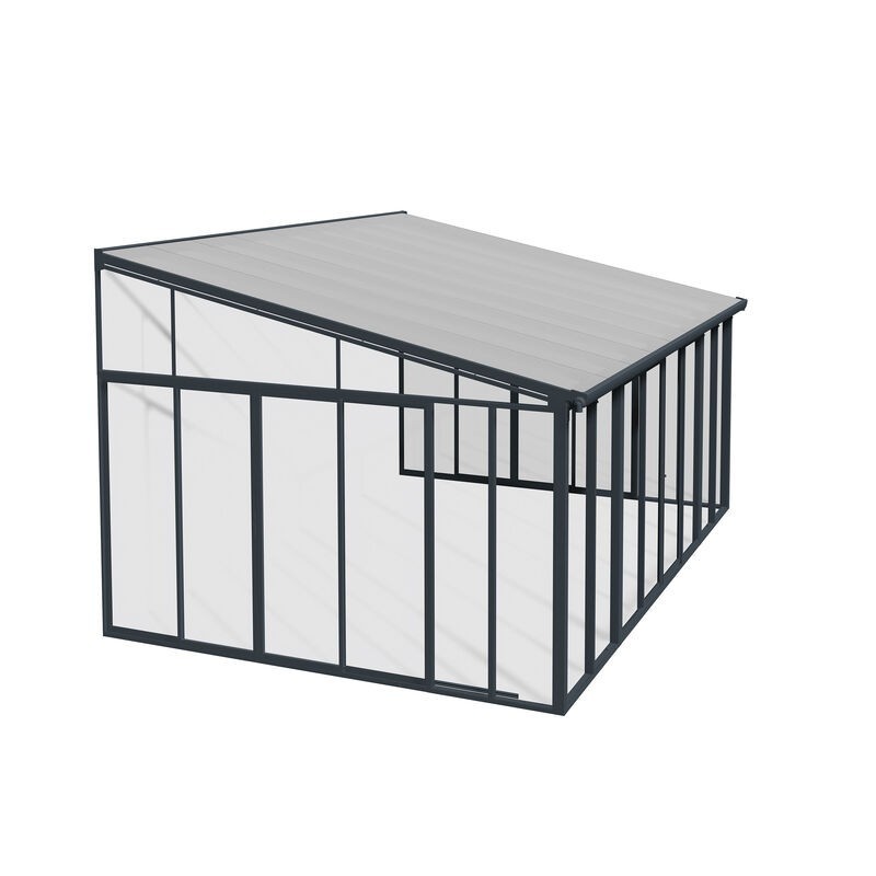 Canopia San Remo Véranda en aluminium 4x4.4 m Gris Canopia San Remo Véranda en aluminium 4x4.4 m Gris