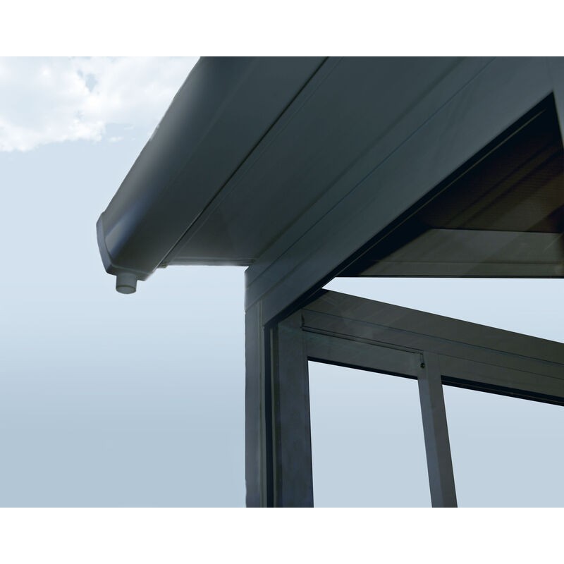 Canopia San Remo Véranda en aluminium 4x4.4 m Gris Canopia San Remo Véranda en aluminium 4x4.4 m Gris