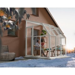 Canopia Sun Room Véranda en polycarbonate 2x2 m Blanc
