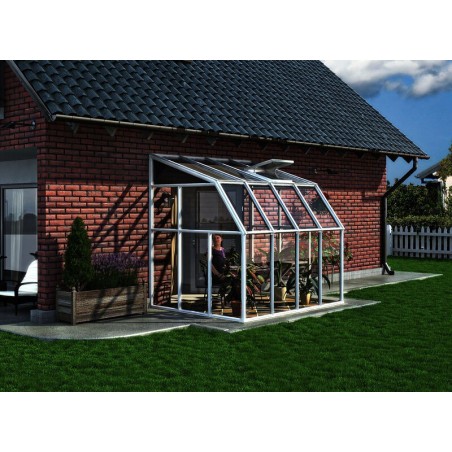 Canopia Sun Room Véranda en polycarbonate 2x2.6 m Blanc