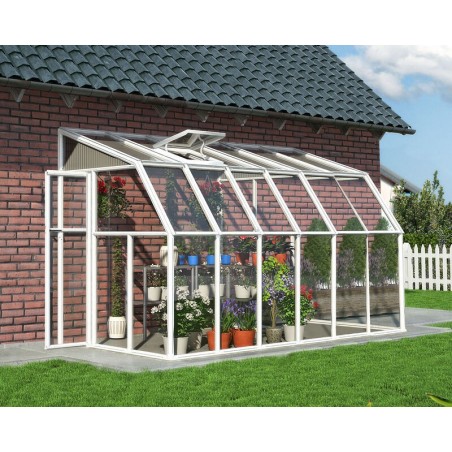 Canopia Sun Room Véranda en polycarbonate 2x3.8 m Blanc