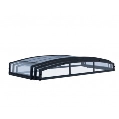 Canopia Majorca Abri de piscine télescopique en polycarbonate et aluminium 6x4 m