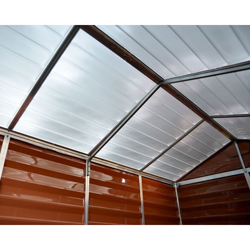 Canopia Skylight Garden Shed in Polycarbonate 90X185X217 cm Amber