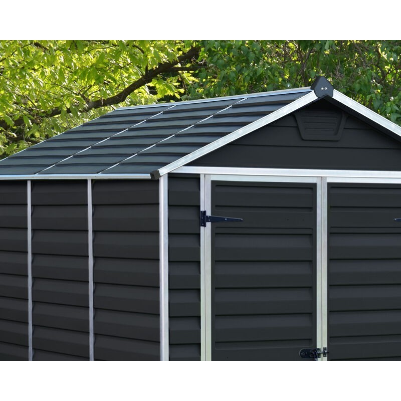 Canopia Skylight Abri de jardin en polycarbonate 229x185x217 cm Gris foncé