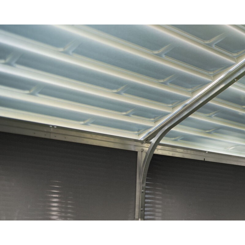 Canopia Abri de Jardin Rubicon en Polycarbonate Ultra Résistant 303X237X235 cm Gris Foncé