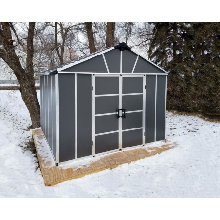 Canopia Yukon Abri de jardin en polycarbonate 271x332x252 cm Gris